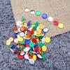 100Pcs Colors Push Pins Colorful Decorative Thumb Tacks Roundness Head Push Pins