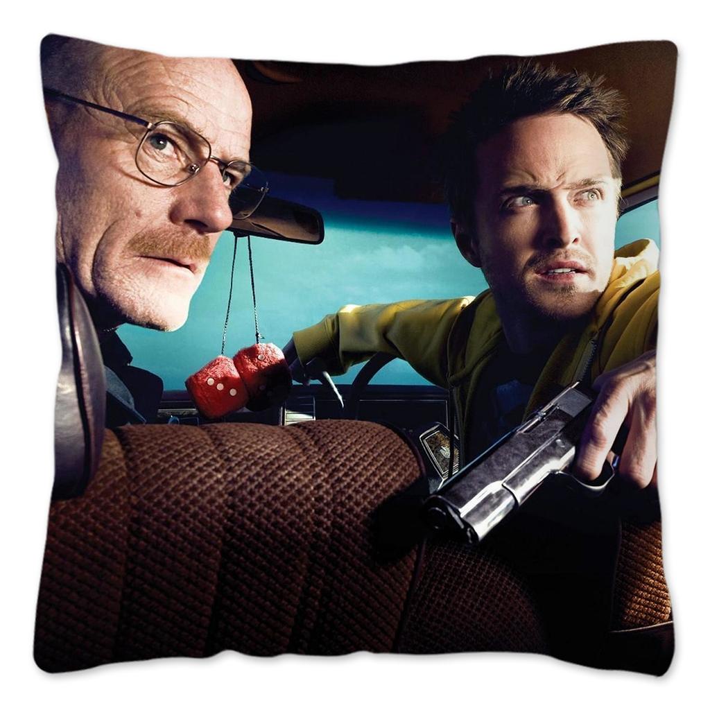 Walter White Meme Pillow Case Home Decoration 100% Polyester Funny Cushion Cover for Sofa Square Pillow Cover 18x18inch