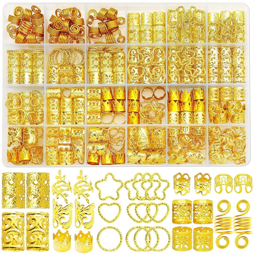 260 Piece Set, Wig Accessories, Braids, Hair Accessories, Gold Dirty Braids, Hair Extensions, Personalized Trendy Accessories
