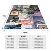 A-Arianas Music Album Blanket G-Grandes Photo Travelling Flannel Throw Blanket Super Warm Chair Sofa Bed  Bedspread Gift