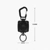 Heavy Duty Plastic Carabiner Retractable Anti Lost Magnetic Elastic Keychain for Outdoor Mountaineering