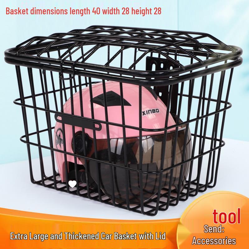 Universal Thickened Basket with Lid for Electric Scooters and Bicycles - Free Shipping