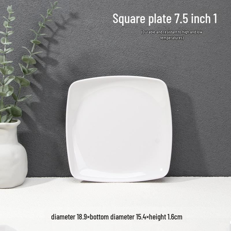 

Миска для лапши и супа A5 из белого меламина, устойчивая к высоким температурам, миска для рамена, тарелка для рисовых блинчиков, тарелка для овощей.