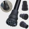 2pcs Rubber Cane Tips Locking Ring Easy-Install Replacement Tips for Most Walking Canes and Crutches Ideal for and Recovery