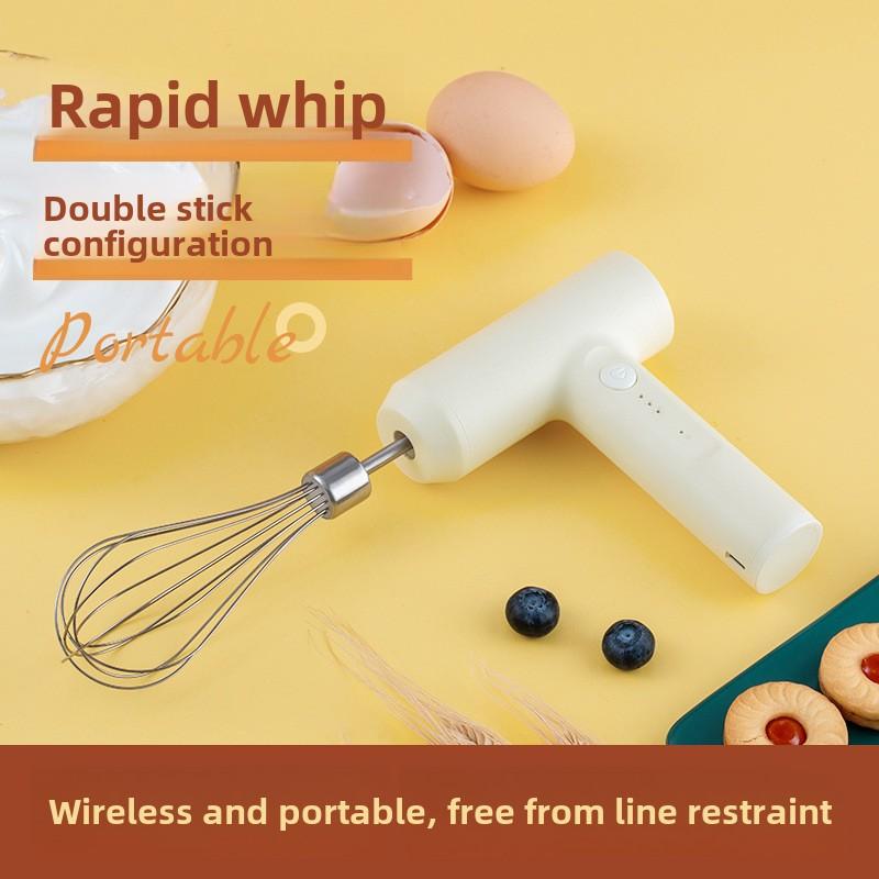 Wireless Mini Multifunctional Egg Beater Electric, Household Small Egg Beater High Power Mixer