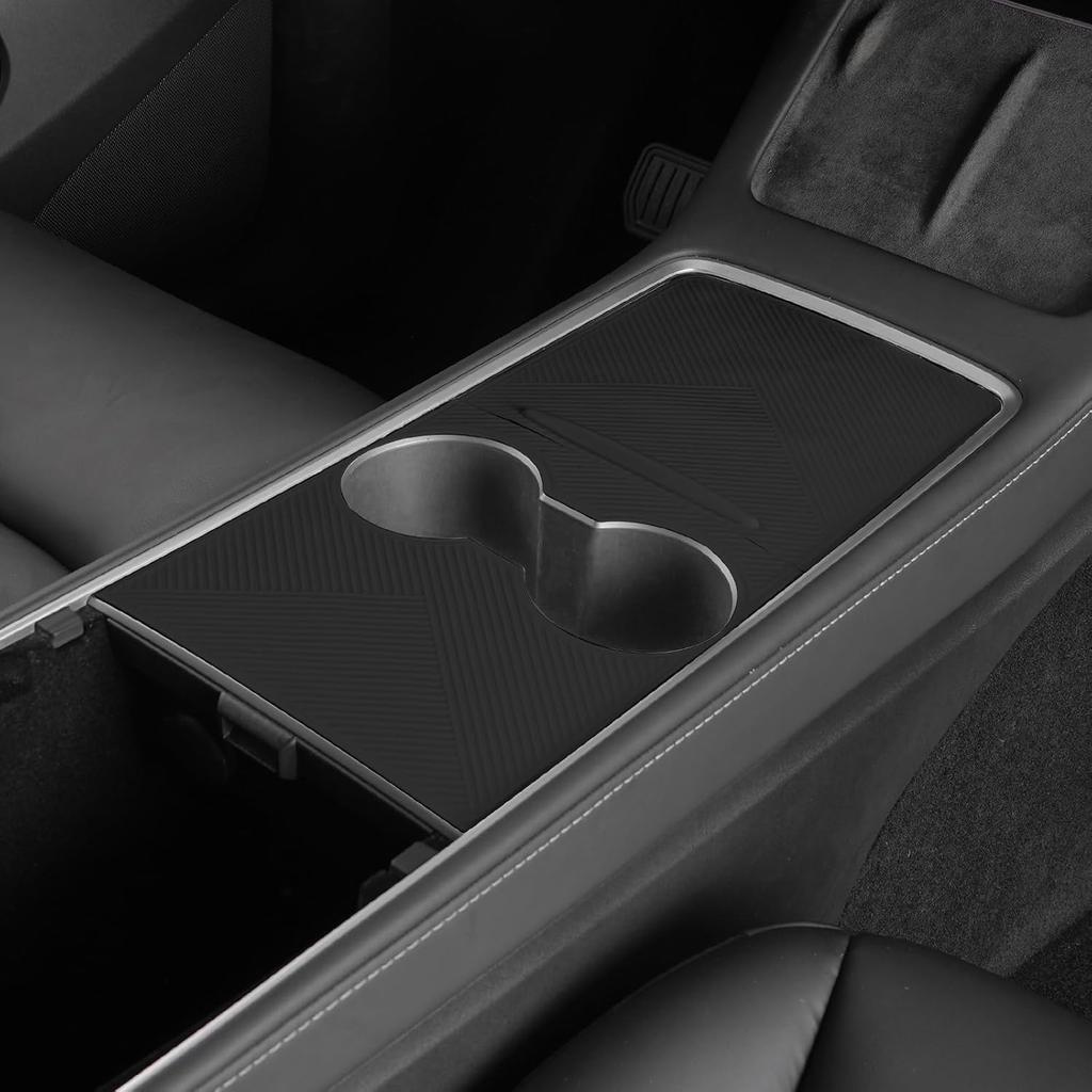 Center Console Silicone Wrap Kit for Tesla Model 3 2024-2025 / Model Y 2025, Tesla Center Console electrostatic adsorption Cover for Model 3/Y