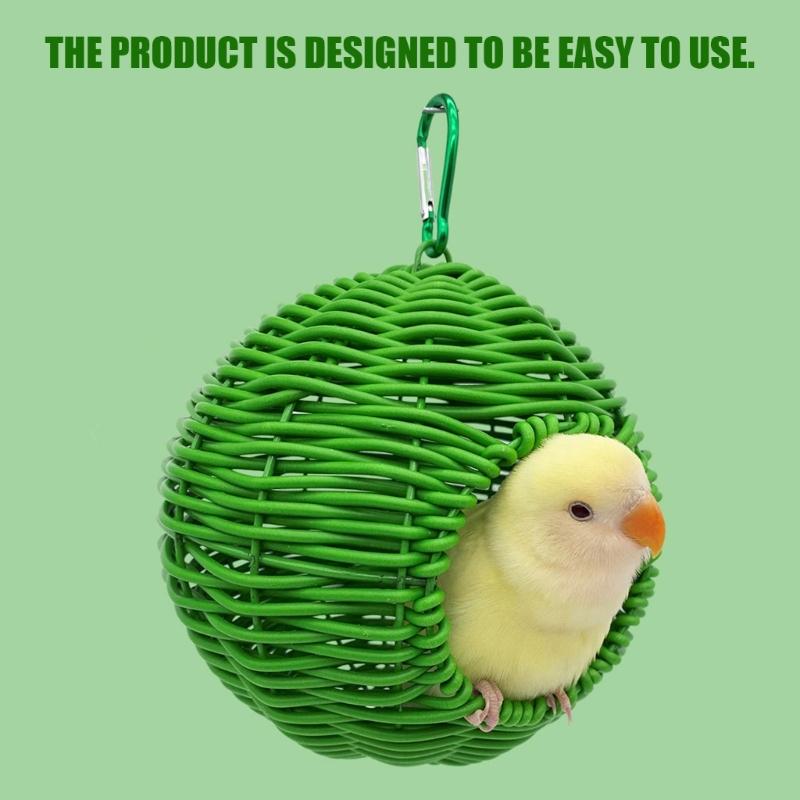Durable Plastic developed Bird Shelter For Small Birds Year Round Use Indoor Outdoor Hanging