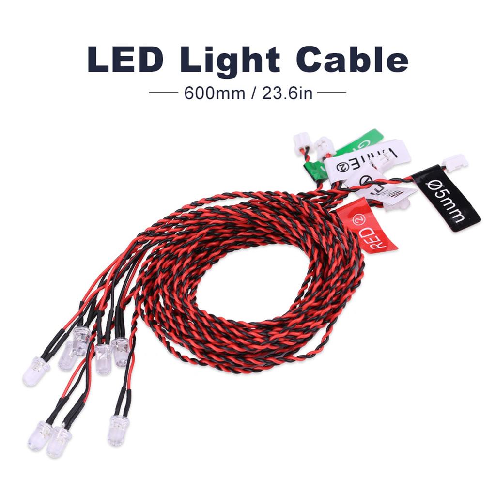 8 LED Lighting System Kit Simulation Flashing Lights for RC Airplane Helicopter