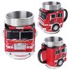 Creative Truck Shaped Firefighting Cup Stainless Steel Coffee Mug For Dad Gift For Father's Day Or Birthday