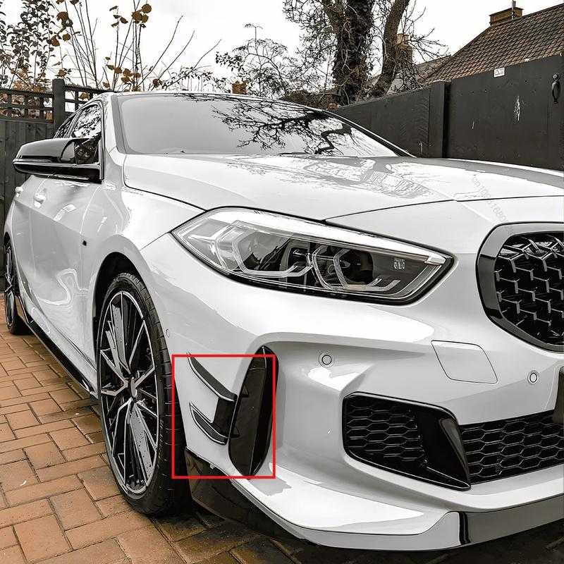 Front Bumper Side Splitter Air Vent Trim Spoiler M Performance Style For Bmw 1 Series F40 120i 120d 128ti M135i -