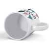 1pc 11oz Blank Ceramic Coffee Mug, Double-sided Printed Cup, Shiny White Look, High Quality Ceramic, Easy To Wash, Everyday Durable Mug