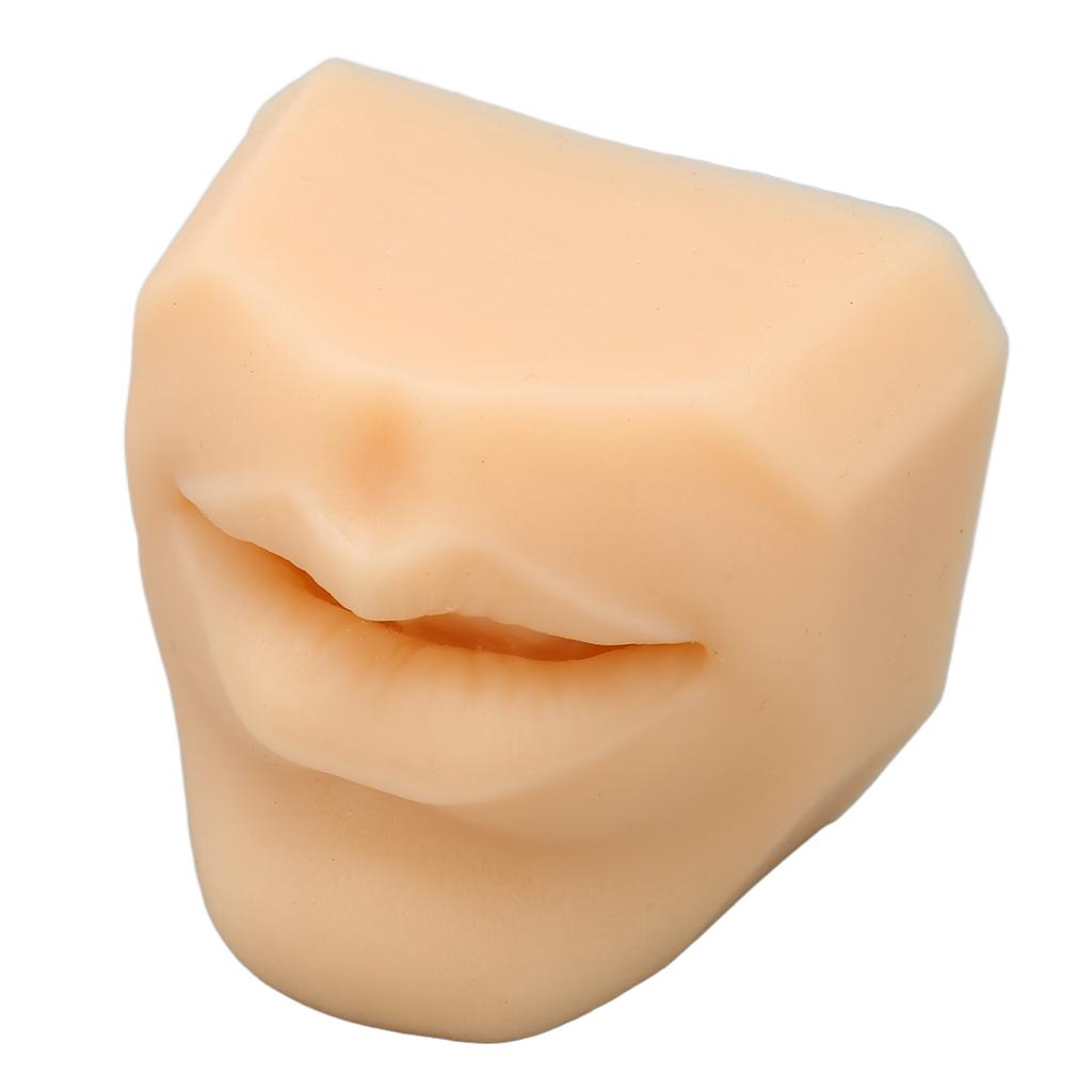 Human Mouth Model Soft Silicone High Simulation Lifelike Lips Model for Jewelry Display
