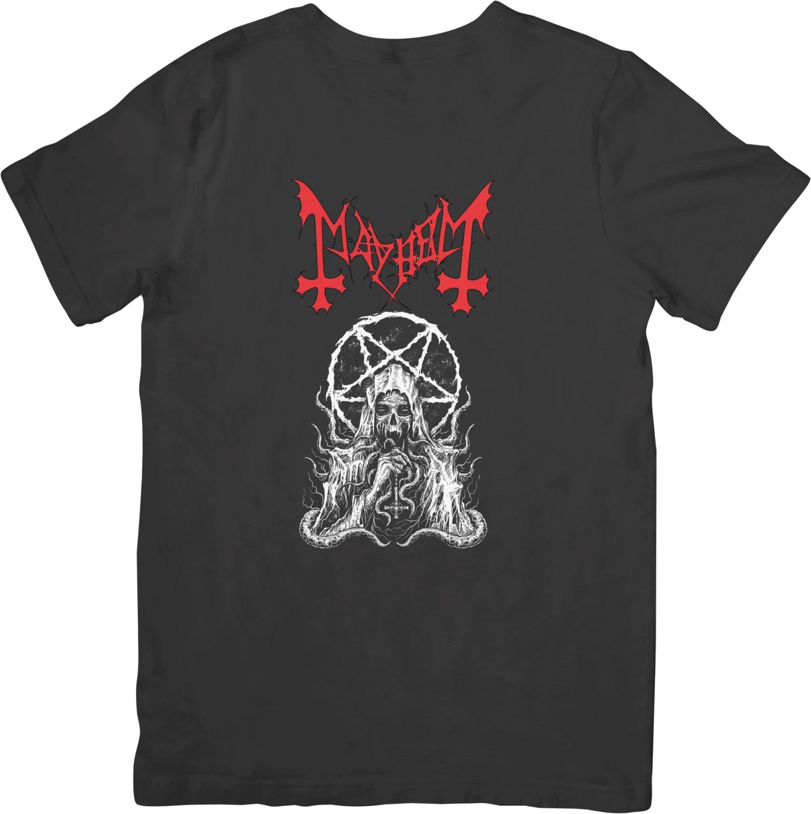 

Mayhem Heavy Metal Music Unisex Fit for Men & Women Quality Cotton T-Shirt Black M