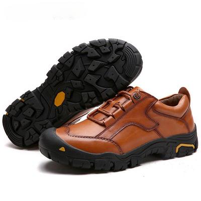 Durable Mens Outdoor Shoes Genuine Leather Oxford Shoes Waterproof Casual Shoes For Men Comfortable Work Sneakers Male