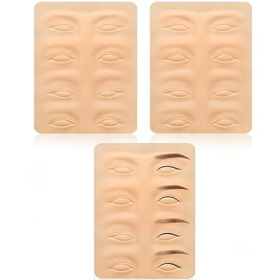 Tattoo Practice Skin Microblading Supplies Eyebrow Eyeliners Practice Latex Skin Permanent Makeup Eyebrow Tattoo Training Tool