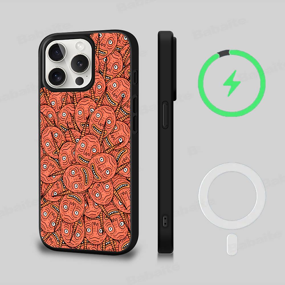 Polly Nor Print Magnetic Phone Case For IPhone 17 Pro Max 16 15 14 Plus 13 12 11 Pro Max For Magsafe Cover