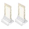 20 Pcs/Set Place Card Holders Playing Card Holders Clear Sign Holder Business Card Holder Card Games Clips Picture Stand