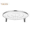 Stainless Steel Round Steamer Rack with Detachable V-Shaped Stand for Steamer Cooking Stackable Vegetables Dumplings Fish Seafood Versatile Kitchen