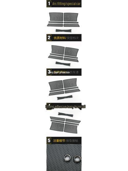 Dongfeng Fengguang 21 S560 Radiator Insect Screen Diamond Mesh Cover Sticker