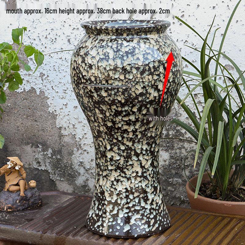 Komplettes Wasserfall-Dekoration Keramik-Aquarium mit zirkulierendem Wasser und Filter für die Wasserlandschaftsgestaltung.