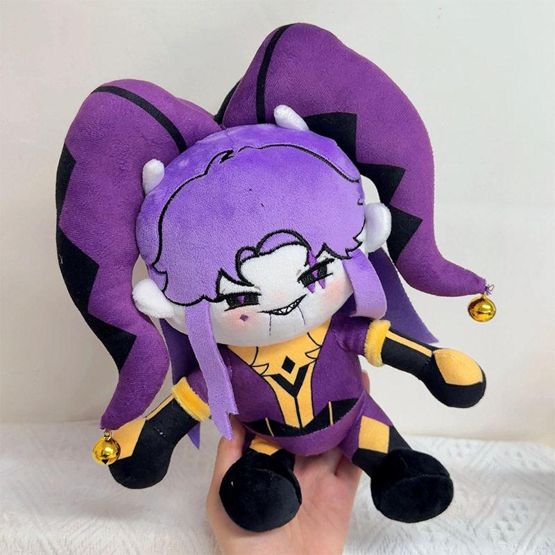 27cm Circus Pierrot Cotton Plush Doll Cute Harlequin Jester Stuffed Toy Gift