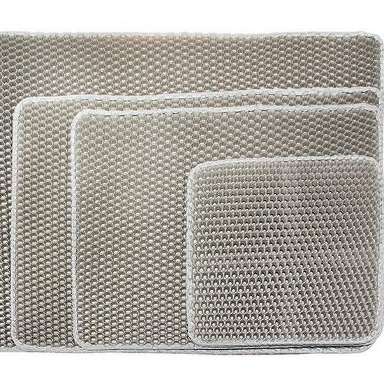 Waschbare, rutschfeste doppellagige EVA-Katzenstreumatte – Spritzwassergeschützte Katzenscheuermatte für Katzentoiletten