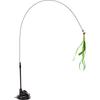 Cat toy simulation dog tail grass suction cup type ultra long cat teasing pole feather pole steel wire cat toy teasing stick