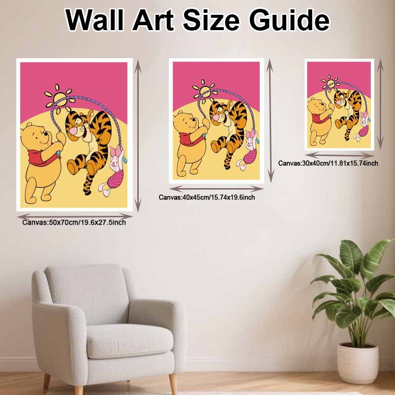 Disney Diamond Painting 5D DIY Winnie the Pooh Diamond Art Painting Kit Adult/Beginner Gift Idea Home Decor