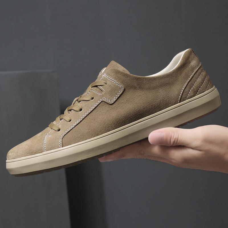 Men s Retro Cross-Border Low-Top Matte Leather Casual Shoes 40