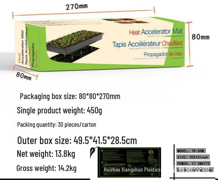 Covoraș de încălzire standard SUA pentru răsaduri și germinarea plantelor, Covoraș cu temperatură constantă pentru flori și animale de companie