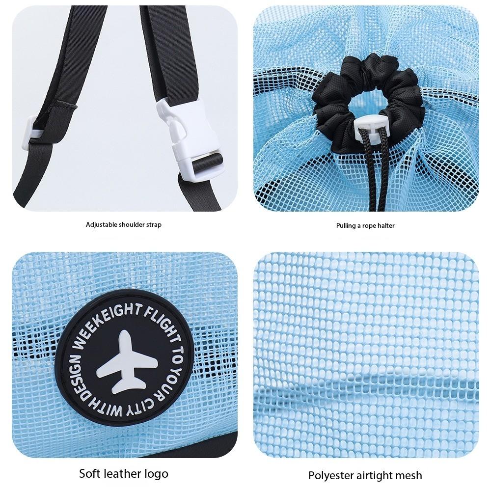 Outdoor Mesh Organizer Bag - Waterproof & Durable Quick-Dry Beach Bag for Swim, Gym, Surf Gear with Shoulder Strap