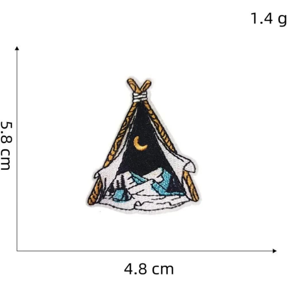 2025 For 15 Pieces DIY Travel Stickers Outdoor Landscape Hot Draw Embroidery Stickers Jacket Clothing Sticker Badges New