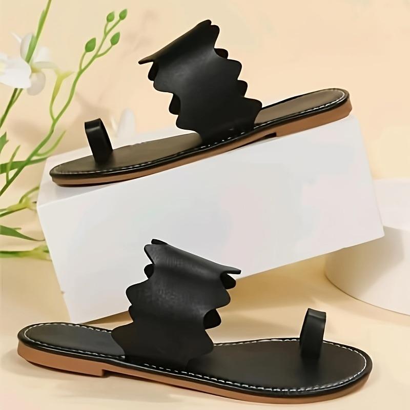 Women'S Cool Slippers, Skirts, Toes, Solid Color Casual Beach Outdoor Home Slippers