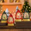 Water-Filled Christmas Wind Lantern Sculpture Battery Powered Christmas Plastic Ornament  Office