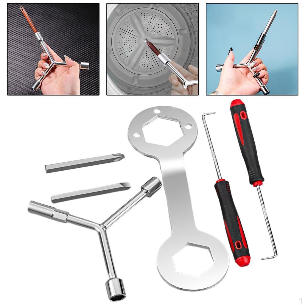 Washing Machine Pulsator Disassembler Hook Y Shaped 3 Way Wrench