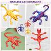 AEE4-3D Printed Animal Ornaments Realistic Hairless Cat Statue Cat For Cat Lovers Collectors
