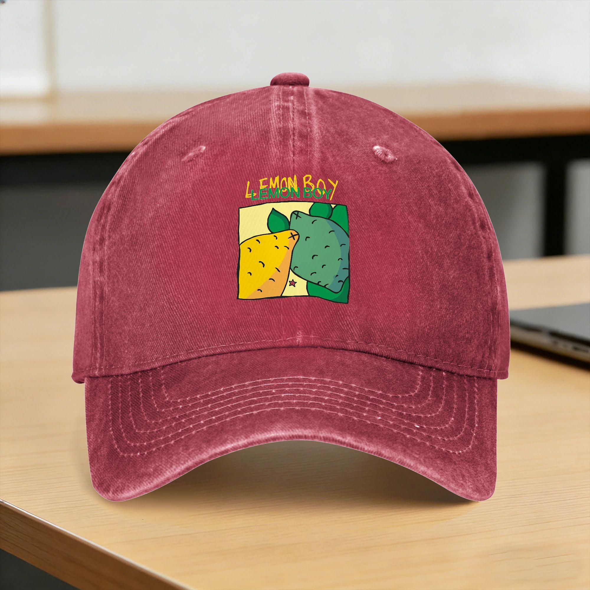 

Cavetown Beautiful Model Lemon Boy Baseball Cap Sun Running Hippie High Quality Washed Adult Fashion Design Baseball Caps One Size