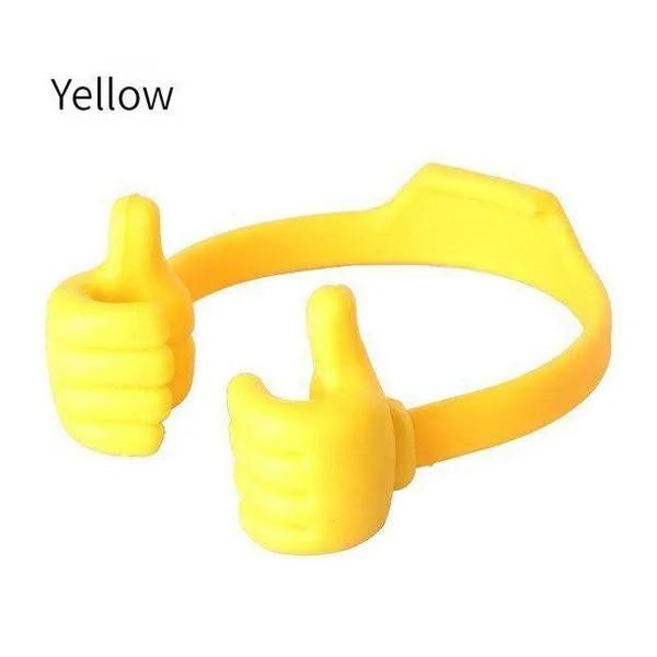 Thumbs Up Phone Holder Lazy Mobile Phone Thumb Stand Portable Elastic Creative Universal Cell Phone IPad Stand Phones Bracket