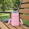 Adjustable Shoulder Strap Crossbody Water Bottle Bag Insulation Water Bottle Carrier Bag  Walking