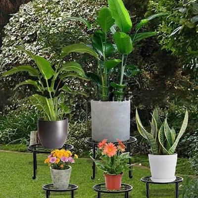 Blumentopfständer, Präsentationsregal, hohe Stabilität, starke Tragfähigkeit, rostfrei, für drinnen und draußen, Pflanztopfregal, Blumentopfständer