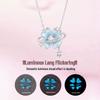 Four-Leaf Clover Luminous Enamel Necklace - Women's Light Luxury Clavicle Chain Holiday Gift