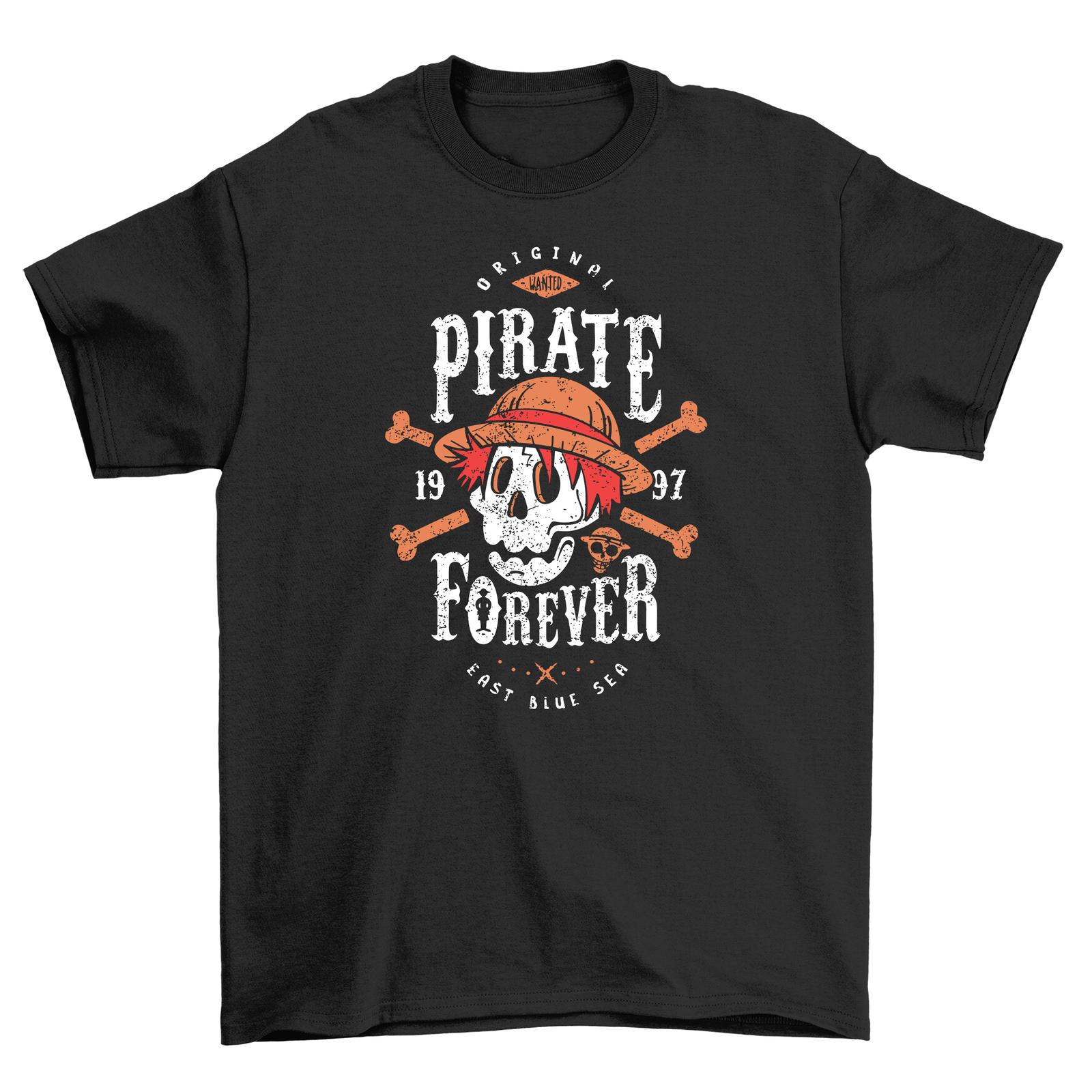 Pirate Forever Skull and Crossbones T-Shirt Mens Womens Tees Top - Arrr-mazing! 100% Cotton, Funny Te M