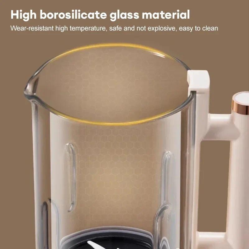 1500ML Large Capacity Electric Soy Milk Machine Automatic Food Blender Intelligent Fruit Juicer Wall Breaking Rice Paste Maker