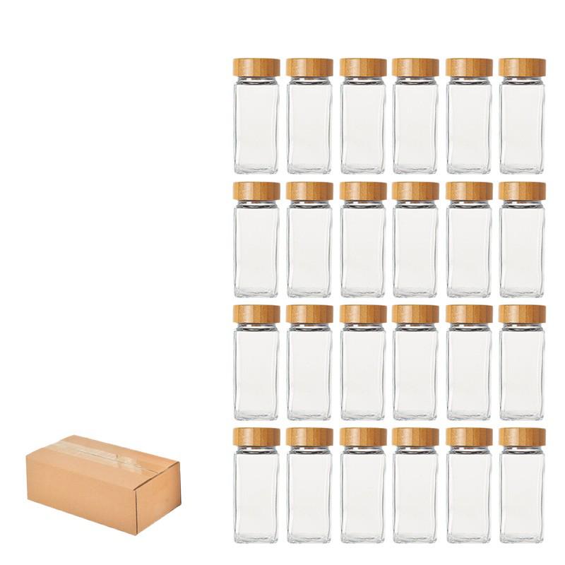 120ml Glass Spice Jars Set: Ideal for Cumin, Chili Powder, and More