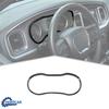 Kohlefaser Mittelkonsolen Armaturenbrett Zierring Panel für Dodge Charger 2015+