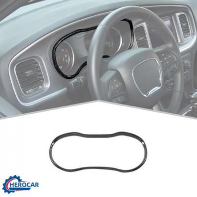 Carbon Fiber Center Consoles Dashboard Trim Ring Panel for Dodge Charger 2015+