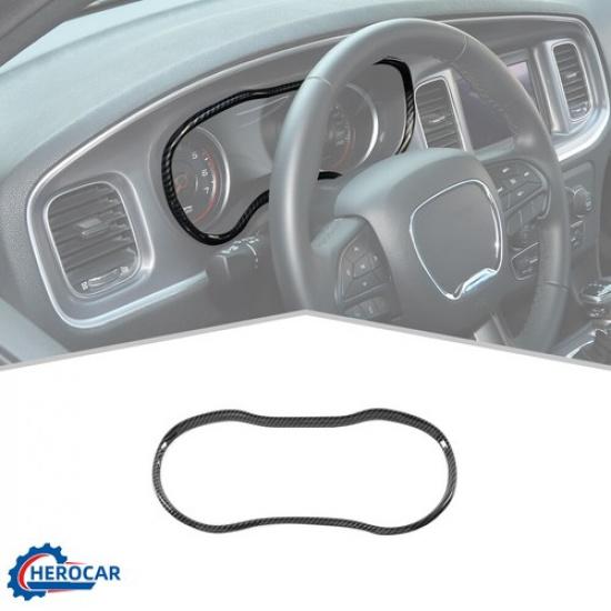 

Carbon Fiber Center Consoles Dashboard Trim Ring Panel for Dodge Charger 2015+