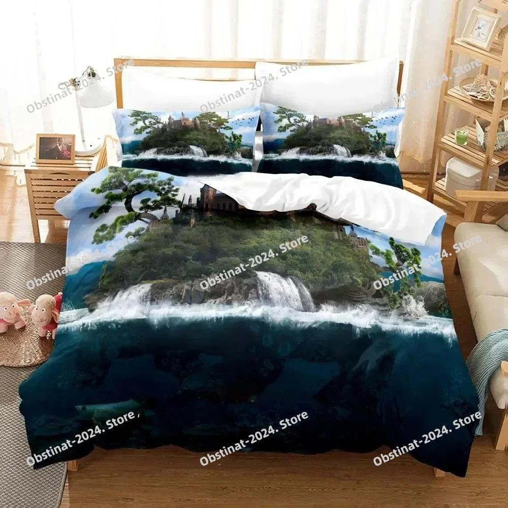 3D Print World Turtles Turtle Island Bedding Set Duvet Cover Bed Set Quilt Cover Pillowcase Comforter king Queen Size Boys Adult
