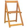 Vidaxl Folding Garden Chairs, 4 Pcs., Solid Acacia Wood