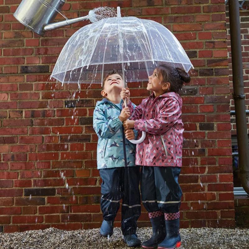 Dziecięca Wodoodporna PU Kurtka Przeciwdeszczowa z Aksamitną Podszewką dla Chłopców i Dziewczynek w Przedszkolu – Idealna na Wiosnę i Jesień.